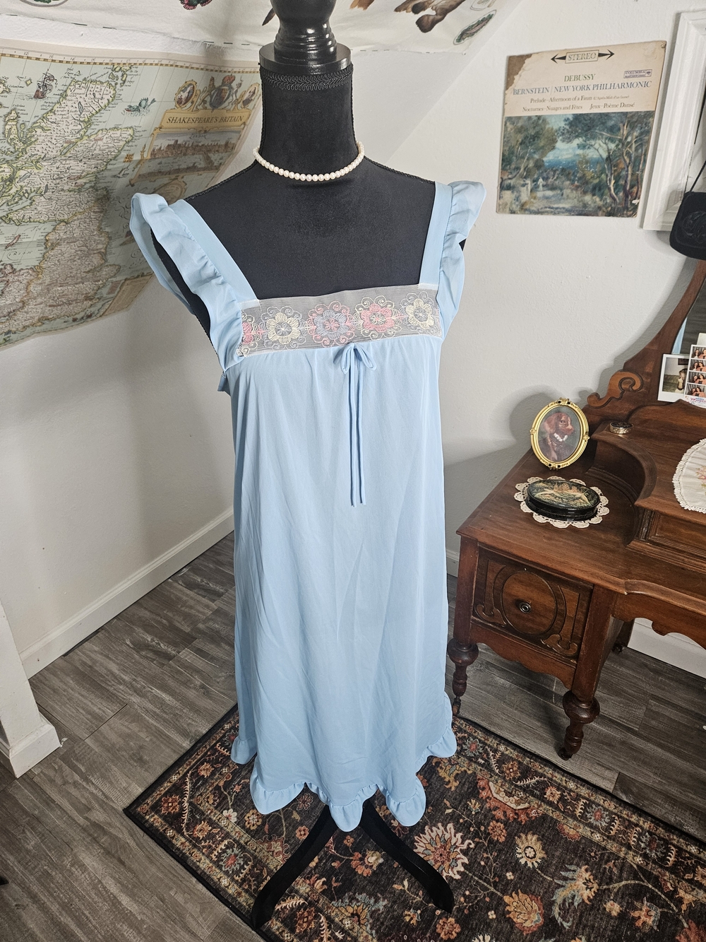 Vintage Baby Blue Nightgown